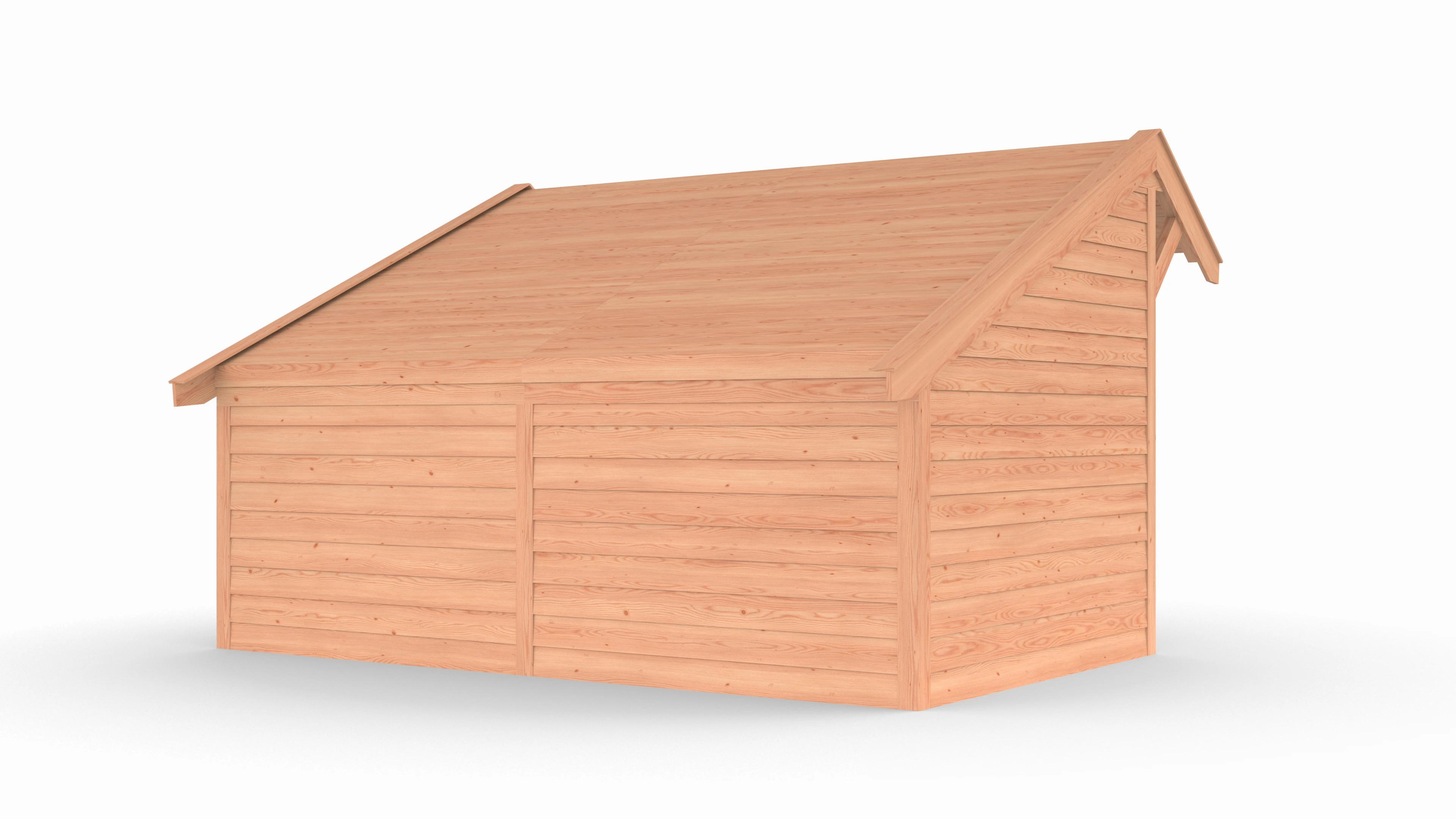 Douglas kapschuur, 500 x 300, met achterwand en twee zijwanden, Westwood Comfort - Afbeelding 7